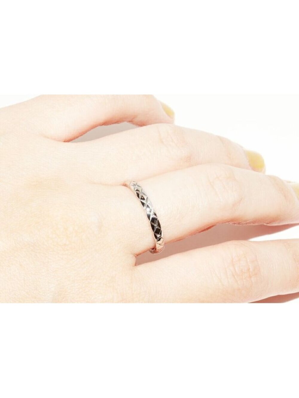 Chanel Pt950 Coco Crush Wedding Ring Width 28 mm - Picture 5 of 6